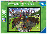 Ravensburger Kinderpuzzle 13334 - Minecraft Cutaway - 300 Teile XXL Minecraft Puzzle für Kinder ab 9 Jahren Spiel