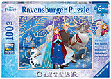 Ravensburger Kinderpuzzle - 13610 Frozen - Glitzernder Schnee - Disney Frozen Puzzle für Kinder ab 6 Jahren, mit 100 Teilen im XXL-Format, mit Glitzer Spiel