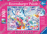 Ravensburger Kinderpuzzle - 13928 Die schönsten Einhörner - Einhorn-Puzzle für Kinder ab 6 Jahren, mit 100 Teilen im XXL-Format, mit Glitzer Spiel
