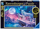 Ravensburger Puzzle 14952 - Wolf im Nordlicht - 500 Teile Puzzle für Erwachsene und Kinder ab 10 Jahren Spiel