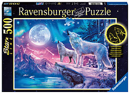 Ravensburger Puzzle 14952 - Wolf im Nordlicht - 500 Teile Puzzle für Erwachsene und Kinder ab 10 Jahren Spiel