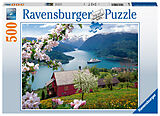 Ravensburger Puzzle 15006 - Skandinavische Idylle - 500 Teile Puzzle für Erwachsene und Kinder ab 10 Jahren, Landschaftspuzzle mit Norwegen-Motiv Spiel