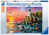 Ravensburger Puzzle 16581 - Leuchtturm am Abend - 500 Teile Puzzle für Erwachsene und Kinder ab 12 Jahren Spiel