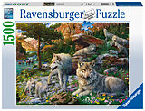 Ravensburger Puzzle 16598 - Wolfsrudel im Frühlingserwachen - 1500 Teile Puzzle für Erwachsene und Kinder ab 14 Jahren Spiel