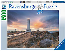Ravensburger Puzzle 17106 Magische Stimmung über dem Leuchtturm von Akranes, Island 1500 Teile Puzzle Spiel
