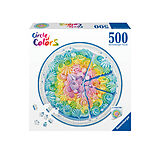 Ravensburger Puzzle 17349 - Circle of Colors Rainbow Cake - 500 Teile Rundpuzzle für Erwachsene und Kinder ab 12 Jahren Spiel