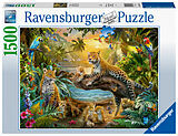 Ravensburger Puzzle 17435 Leopardenfamilie im Dschungel - 1500 Teile Puzzle für Erwachsene und Kinder ab 14 Jahren Spiel