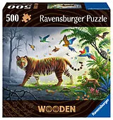 Tiger im Dschungel WOODEN Puzzle Spiel
