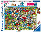 Ravensburger Puzzle - Ray's Comic Series: Holiday Resort 1 - The Campsite - 1000 Teile Comic-Puzzle Spiel
