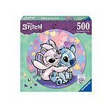 Ravensburger Puzzle 17581 - Stitch - 500 Teile Rundpuzzle für Erwachsene und Kinder ab 14 Jahren Spiel