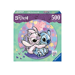 Ravensburger Puzzle 17581 - Stitch - 500 Teile Rundpuzzle für Erwachsene und Kinder ab 14 Jahren Spiel