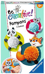 Ravensburger 18429 Be Creative Pompon-Tiere, DIY für Kinder ab 6 Jahren Spiel