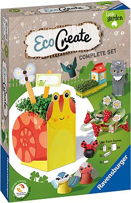 Ravensburger EcoCreate 18441  Kleiner Garten  DIY Bastelset für Kinder ab 6 Jahren Spiel