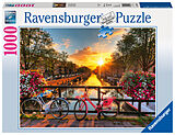 Ravensburger Puzzle 1000 Teile Fahrräder in Amsterdam - Farbenfrohes Puzzle für Erwachsene und Kinder in bewährter Ravensburger Qualität Spiel