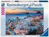 Ravensburger Puzzle 19611 - Abend in Santorini, Griechenland - 1000 Teile Puzzle für Erwachsene und Kinder ab 14 Jahren Spiel