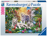 Ravensburger Puzzle 19947 - Die Familie der Weißen Tiger - 1000 Teile Puzzle für Erwachsene ab 14 Jahren Spiel