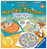 Ravensburger Mandala Designer Boho Style 20019, Zeichnen lernen für Kinder ab 6 Jahren, Zeichen-Set mit Mandala-Schablonen für farbenfrohe Mandalas Spiel