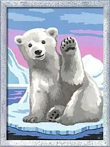 Malen nach Zahlen, CreArt. Pawsome Polar Bear Spiel