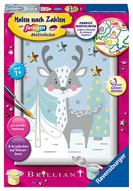 Spiel (Non) Ravensburger Malen nach Zahlen 20159 - Niedlicher Hirsch  Kinder ab 7 Jahren von 