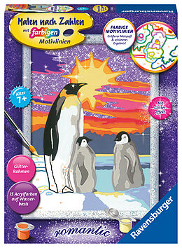 Spiel (Non) Ravensburger Malen nach Zahlen 20162 - Pinguinliebe  Kinder ab 9 Jahren von 
