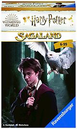 Ravensburger 20575 - Harry Potter Sagaland, Mitbringspiel für 2-4 Spieler, ab 6 Jahren, kompaktes Format, Reisespiel, Kreaturen Spiel