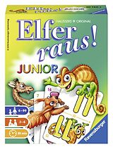 Ravensburger - 20760 Elfer Raus! Junior - Gesellschaftsspiel 2 - 6 Spieler, Spiel ab 6 Jahren für Kinder und Erwachsene Spiel