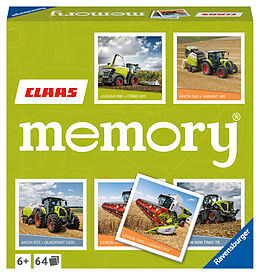 Ravensburger CLAAS memory® - 20882 - der Spieleklassiker für alle Landmaschinen Fans, Merkspiel für 2-8 Spieler ab 6 Jahren Spiel