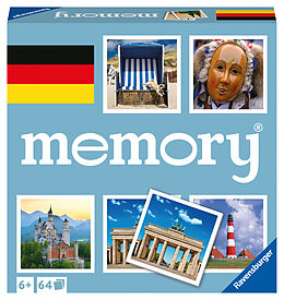 Ravensburger Deutschland memory® - 20883 - der Spieleklassiker quer durch Deutschland, Merkspiel für 2-8 Spieler ab 6 Jahren Spiel