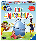 Ravensburger 20931 - Felix Wackelnix  Schlaues Bewegungsspiel für 1 bis 6 Kinder ab 5 Jahren  entwickelt mit dem Programm "Beweg dich schlau!" der Felix-Neureuther-Stiftung Spiel
