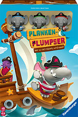 Ravensburger Kinderspiel 22342 - Planken-Plumpser - Wer zu viel riskiert, wird nass!! - Ein spannungsreiches Spiel für 2 bis 4 Kinder ab 5 Jahren Spiel