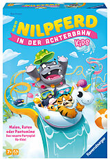 Ravensburger 22361 - Das Nilpferd in der Achterbahn Kids - Gesellschaftsspiel für Kinder und Familien ab 7 Jahren, für 3-6 Spieler - Partyspiel Spiel