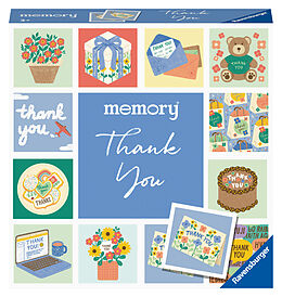 Ravensburger 22400 memory® moments - Thank you, 24 liebevoll gestaltete Kartenpaare sagen auf ganz besondere Weise Danke! Ravensburger Spieleklassiker für 2 bis 6 Spieler ab 3 Jahren Spiel