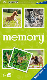 Ravensburger 22458 - Tierbaby memory®, der Spieleklassiker für Tierfans, Merkspiel für 2-6 Spieler ab 3 Jahren Spiel