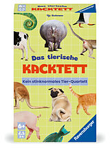 Ravensburger 23050 - Das tierische Kacktett, Quartett mit Tierkacke-Thema, Familienspiel für Kinder ab 6 Jahren und Erwachsene, für 3-6 Spieler Spiel