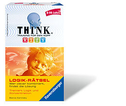 Ravensburger 23294 - Think Kids Logik-Rätsel, Mitbringspiel für 1 Spieler, ab 8-99 Jahren, kompaktes Format, Reisespiel, Rätselspaß Spiel