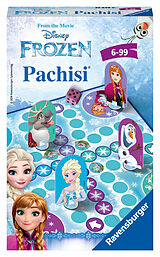 Ravensburger 23448 - Disney Frozen Pachisi®, Mitbringspiel für 2-4 Spieler, Kinderspiel ab 6 Jahren, kompaktes Format, Reisespiel, Brettspiel Spiel