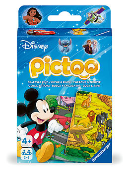 Ravensburger 23478 - Pictoo Disney Kartenspiel - Schnelles Karten-Suchspiel für Kinder ab 4 Jahren, Familienspiel für Kinder und Erwachsene, für 2 bis 6 Spieler Spiel