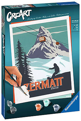 Ravensburger CreArt - Malen nach Zahlen 23500  Zermatt  ab 12 Jahren Spiel