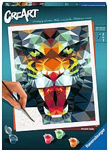 Malen nach Zahlen Polygon Tiger Spiel