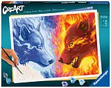 Malen nach Zahlen Feuer & Eis Spiel