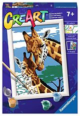 Ravensburger CreArt - Malen nach Zahlen 23615 - Cute Giraffes Spiel