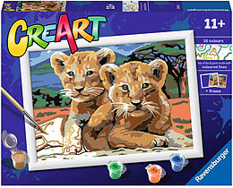 Ravensburger CreArt - Malen nach Zahlen 23616 - Little Lion Cubs Spiel