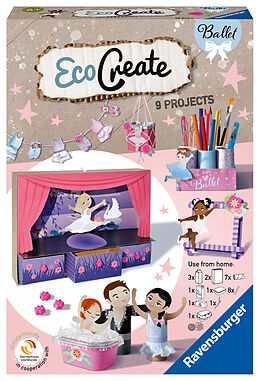 Ravensburger EcoCreate 23672 - Live like a Ballerina - DIY Bastelset für Kinder ab 6 Jahren Spiel