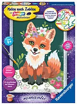 Blumiger Fuchs Malen nach Zahlen Spiel