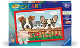 Ravensburger CreArt - Malen nach Zahlen 23855 - Katzen und Hunde - ab 11 Jahren Spiel