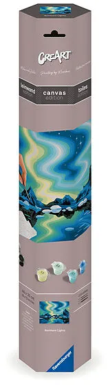 Malen nach Zahlen Nordlichter auf Leinwand Spiel