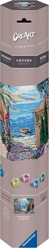 Malen nach Zahlen Mediterrane Landschaft auf Leinwand Spiel