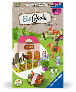 Ravensburger EcoCreate 23919 - Pferde  DIY Bastelset für Kinder ab 6 Jahren Spiel