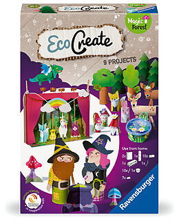 Ravensburger EcoCreate 23921 - Theater im Wald  DIY Bastelset für Kinder ab 6 Jahren Spiel