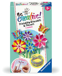 Ravensburger BeCreative 23963 Freundschaftsbändchen & Blumen Bastelset, DIY für Kinder ab 8 Jahren Spiel